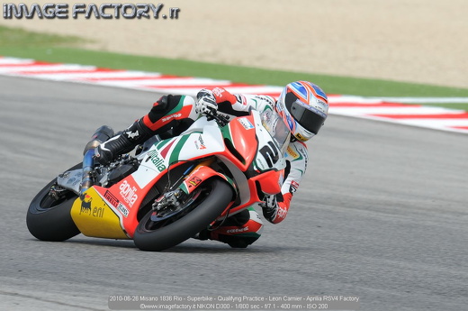 2010-06-26 Misano 1836 Rio - Superbike - Qualifyng Practice - Leon Camier - Aprilia RSV4 Factory